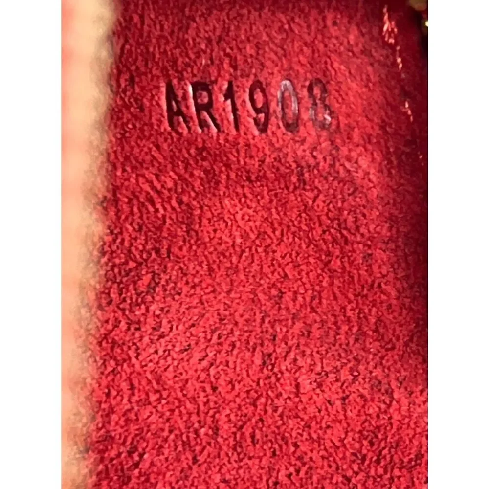 Louis Vuitton Pochette Accessoires Red Epi Leather Shoulder Bag 1998